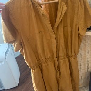 UNIVERSAL THREAD ROMPER IN BURNT ORANGE